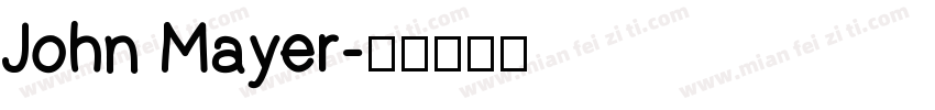 John Mayer字体转换